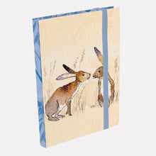 Load image into Gallery viewer, The Gifted Stationery Company - A6 Notebook - Kissing Hares - Strelitzia's Florist & Irish Craft Shop