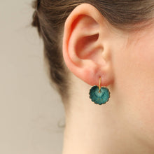 Load image into Gallery viewer, Navy Blue Leaf Earrings - Strelitzia's Florist & Irish Craft Shop