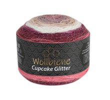 Load image into Gallery viewer, Woolly Bee Cupcake Glitter Gradient Wool Knitting Wool 150g: 2170 purple anthracite lilac - Strelitzia's Florist & Irish Craft Shop