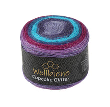 Load image into Gallery viewer, Woolly Bee Cupcake Glitter Gradient Wool Knitting Wool 150g: 2170 purple anthracite lilac - Strelitzia's Florist & Irish Craft Shop