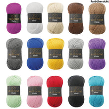 Load image into Gallery viewer, Wollbiene - Wool Bee Viola Knitting Yarn 100g Crochet Knitting Solid - Strelitzia's Florist & Irish Craft Shop