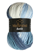 Load image into Gallery viewer, woolen bee batik gradient wool knitting wool: 2130 blue turquoise - Strelitzia's Florist & Irish Craft Shop