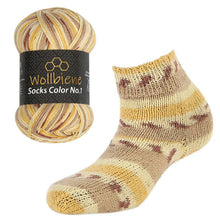 Load image into Gallery viewer, Wool Bee Socks Color Sock Wool 100gr 4-fold knitting: 46 turquoise green yellow - Strelitzia's Florist & Irish Craft Shop