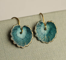 Load image into Gallery viewer, Navy Blue Leaf Earrings - Strelitzia's Florist & Irish Craft Shop