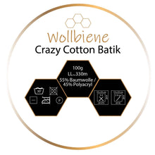 Load image into Gallery viewer, Wollbiene - Wollbiene Crazy Cotton all-season wool 100g knitting wool - Strelitzia's Florist & Irish Craft Shop