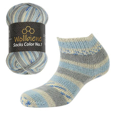 Load image into Gallery viewer, Wool Bee Socks Color Sock Wool 100gr 4-fold knitting: 46 turquoise green yellow - Strelitzia's Florist & Irish Craft Shop