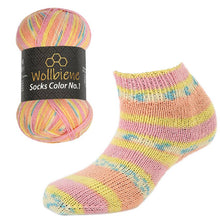 Load image into Gallery viewer, Wool Bee Socks Color Sock Wool 100gr 4-fold knitting: 49 blue green grey - Strelitzia's Florist & Irish Craft Shop