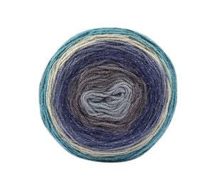 Woolly Bee Cupcake Glitter Gradient Wool Knitting Wool 150g: 2170 purple anthracite lilac - Strelitzia's Florist & Irish Craft Shop