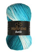Load image into Gallery viewer, woolen bee batik gradient wool knitting wool: 2130 blue turquoise - Strelitzia's Florist & Irish Craft Shop