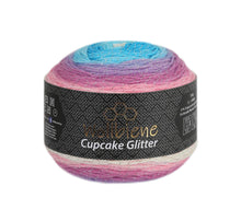 Load image into Gallery viewer, Woolly Bee Cupcake Glitter Gradient Wool Knitting Wool 150g: 2170 purple anthracite lilac - Strelitzia's Florist & Irish Craft Shop