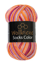 Load image into Gallery viewer, Wool Bee Socks Color Sock Wool 100gr 4-fold knitting: 46 turquoise green yellow - Strelitzia's Florist & Irish Craft Shop