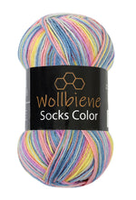 Load image into Gallery viewer, Wool Bee Socks Color Sock Wool 100gr 4-fold knitting: 46 turquoise green yellow - Strelitzia&#39;s Florist &amp; Irish Craft Shop