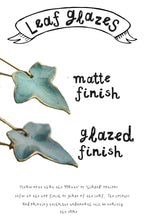 Load image into Gallery viewer, Peacock Ivy Leaf Earrings - Strelitzia's Florist & Irish Craft Shop