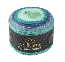 Load image into Gallery viewer, Woolly Bee Cupcake Glitter Gradient Wool Knitting Wool 150g: 2170 purple anthracite lilac - Strelitzia's Florist & Irish Craft Shop