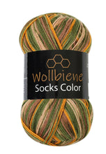 Load image into Gallery viewer, Wool Bee Socks Color Sock Wool 100gr 4-fold knitting: 46 turquoise green yellow - Strelitzia's Florist & Irish Craft Shop