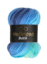 Load image into Gallery viewer, woolen bee batik gradient wool knitting wool: 2130 blue turquoise - Strelitzia's Florist & Irish Craft Shop