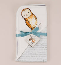 Load image into Gallery viewer, catherine rayner - Storytime Baby Wrap Blanket - Olive Owl - Strelitzia's Florist & Irish Craft Shop