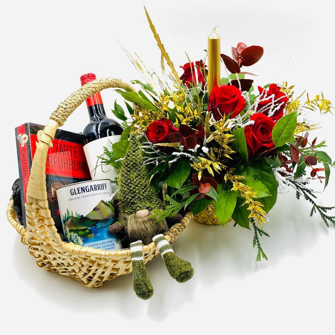 Christmas “Festive Cheer” Gift Baskets - Strelitzia's Floristry & Irish Craft Shop