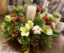 Load image into Gallery viewer, Artificial Christmas Centrepiece Display - Strelitzia's Floristry & Irish Craft Shop