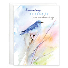 Load image into Gallery viewer, GINA B DESIGNS - With Scripture Sympathy Greeting Card - Bluebird/Branch