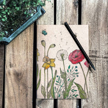 Load image into Gallery viewer, Notebook [recycled paper] - flower meadow