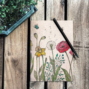 Notebook [recycled paper] - flower meadow