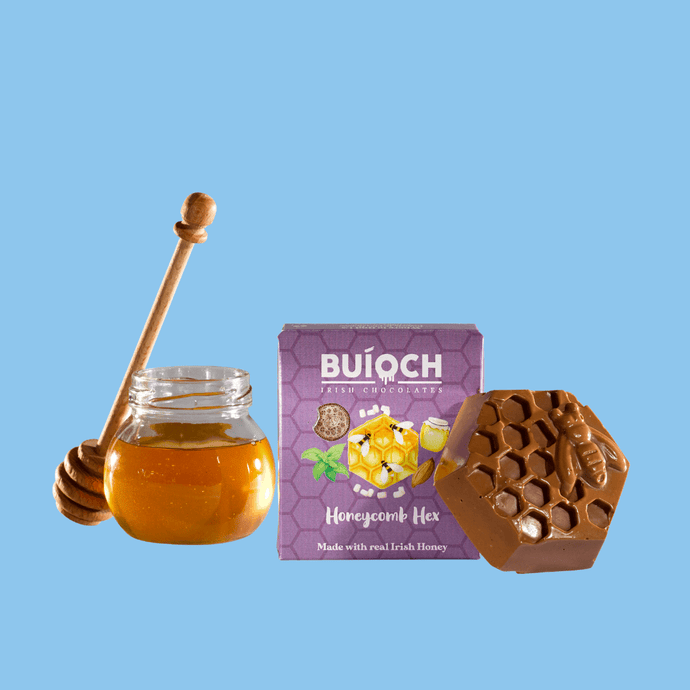 Buíoch Irish Chocolates - Honeycomb Hex - Milk Chocolate