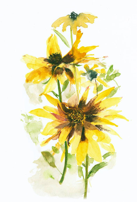 Ping He Art - My Sunshine - Folded Greeting Card - Strelitzia's Florist & Irish Craft Shop
