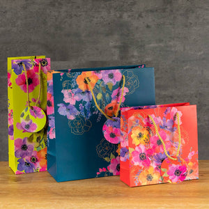 The Gifted Stationery Company - Gift Bag (Large) - Anemones - Strelitzia's Florist & Irish Craft Shop