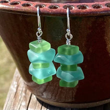 Load image into Gallery viewer, Sea Glass Earrings - Nuggets