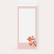 Load image into Gallery viewer, Ping He Art - Skinny Notepad - Poppies - Strelitzia&#39;s Florist &amp; Irish Craft Shop