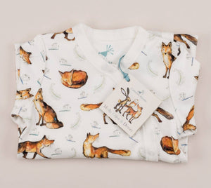 Fox Print Babygrow - Strelitzia's Florist & Irish Craft Shop