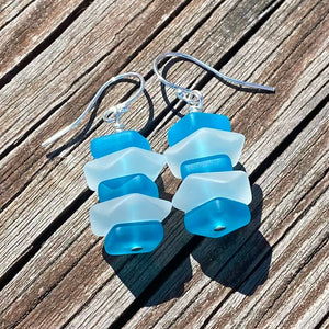 Sea Glass Earrings - Nuggets