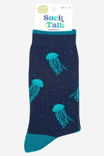 Load image into Gallery viewer, Sock Talk - Men&#39;s Floating Jellyfish Bamboo Socks