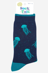 Sock Talk - Men's Floating Jellyfish Bamboo Socks