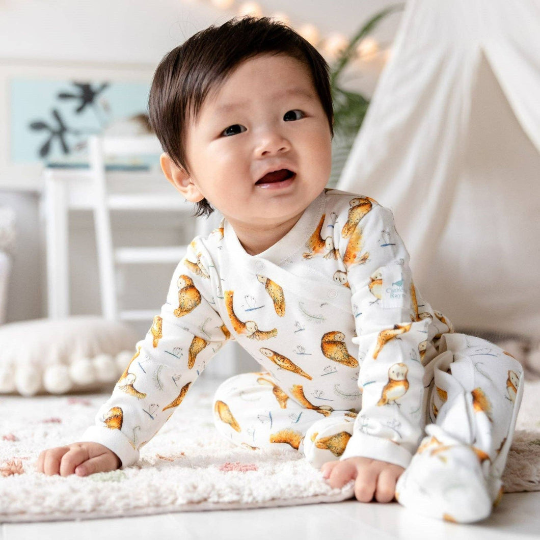 catherine rayner - Olive Owl Print Babygrow