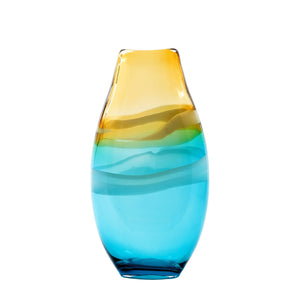 Riva Home - Thorin Hand-Blown Vase Aqua - Strelitzia's Florist & Irish Craft Shop
