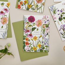 Load image into Gallery viewer, Catherine Lewis Design - Bountiful Blooms - Happy Birthday - Card - Strelitzia's Florist &amp; Irish Craft Shop