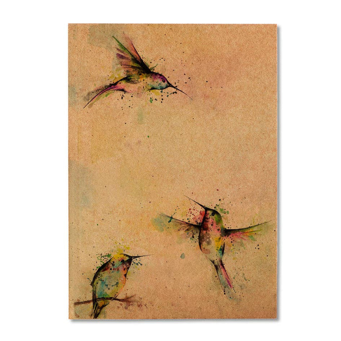 Notebook [recycled paper] - 3 hummingbirds