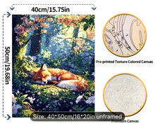 Load image into Gallery viewer, A Paint by Numbers (Sleeping Fox)