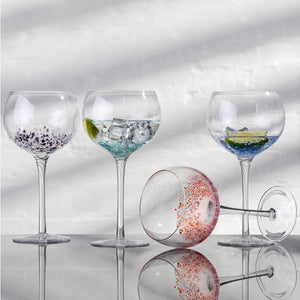 The DRH Collection BV - Set of 4 Speckle Gin Glasses - Strelitzia's Florist & Irish Craft Shop