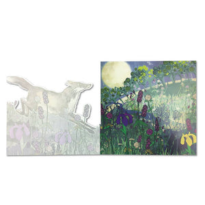 Emma Ball Ltd - Die-Cut Night Fox Greetings Card - Strelitzia's Florist & Irish Craft Shop