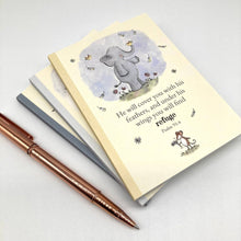Load image into Gallery viewer, Forget-me-not Christian Cards - A6 Faithful Elephant Notebook - Strelitzia's Florist &amp; Irish Craft Shop
