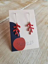 Load image into Gallery viewer, Studio 23 Ceramics - Drop Coral Earring Pair - Strelitzia&#39;s Florist &amp; Irish Craft Shop