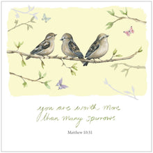 Load image into Gallery viewer, Forget-me-not Christian Cards - Sparrows Notecard - Strelitzia's Florist &amp; Irish Craft Shop