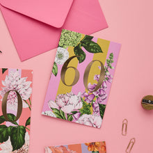 Load image into Gallery viewer, Catherine Lewis Design - Age Milestone Collection - 60 - Birthday Card - Strelitzia's Florist &amp; Irish Craft Shop