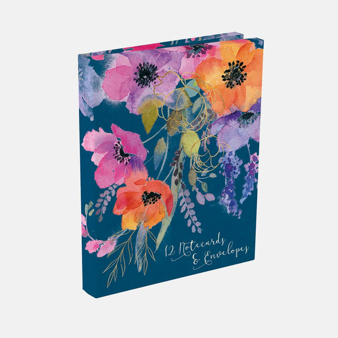 The Gifted Stationery Company - Notecard Wallet - Anemones A - Strelitzia's Florist & Irish Craft Shop