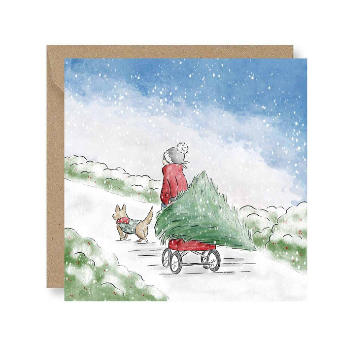 Deborah Maguire - Snowy traditions - Greeting Card - Strelitzia's Florist & Irish Craft Shop