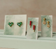 Load image into Gallery viewer, Silk Purse, Sow's Ear - Verdigris Turquoise Drop Earrings