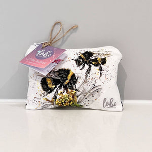 LOBI Creative - Bee Coin Purse - Strelitzia's Florist & Irish Craft Shop